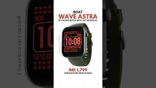 Boat Wave Astra Watch Launched at Rs 1799 [upl. by Enyahs20]