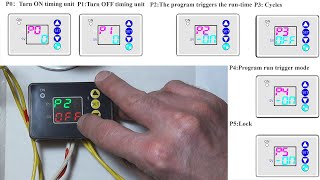 T2310 ⏳ időrelay ⏳ részletes bemutatása programozása 2 rész [upl. by Enila]