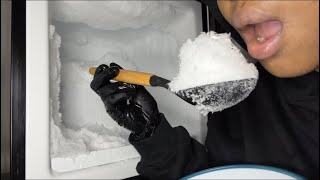 ORIGINAL FREEZER FROST  SOFT BITES  ASMR ICE EATING [upl. by Yatnwahs924]