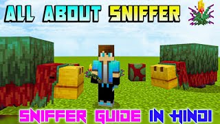 All About Sniffer In Hindi  Minecraft 120 Sniffer Guide  Torch Flower amp Pitcher Plant [upl. by Hagan265]