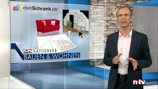 ntv Ratgeber Bauen amp Wohnen  Zu Besuch bei deinSchrankde [upl. by Alarise]