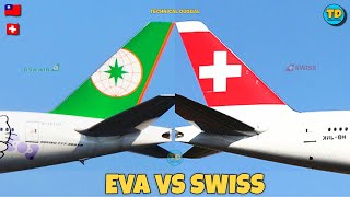 Eva Air Vs Swiss Air Comparison 2024 🇹🇼 Vs 🇨🇭 [upl. by Hgielrak436]