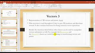 Lecture 13 Vectors 3 and NavMesh AI [upl. by Alphonso]