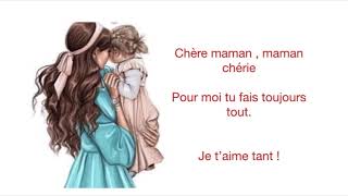 Chansons des maternelles  chère maman  bonne fête maman [upl. by Norda]