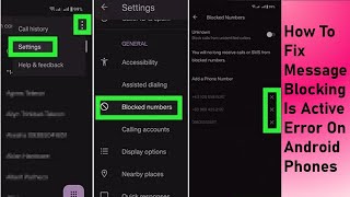 How To Fix Message Blocking Is Active Error On Android Phones [upl. by Ettegirb]