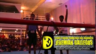 Dynasty Boxing Promotions Ring Announcer Jeremiah Gallegos Announces Winners [upl. by Hermine]