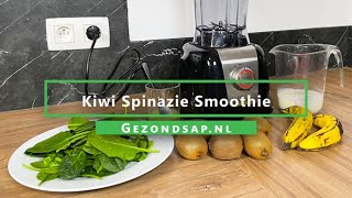 Kiwi Spinazie Smoothie  Groene vitaminebom recept [upl. by Nohcim]