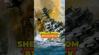 How Bismarck Destroyed the Royal Navys Flagship in 3 Minutes ww2 history shorts [upl. by Stiegler808]