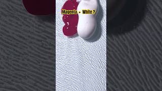 Magenta  White  Color mixing paint colormixing shorts mixing [upl. by Parsaye592]