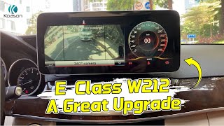 Mercedes Benz E class W212 123inch Android Display Upgrade [upl. by Ayela]