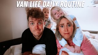 Our Daily Routine Living In A Van With a Toddler  Baby RAW day [upl. by Lodge912]