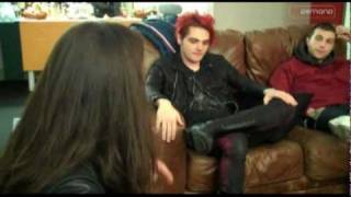 My Chemical Romance give a Backstage Tour at the MEN Arena to Alex and Lucy for InDemand [upl. by Ursi]