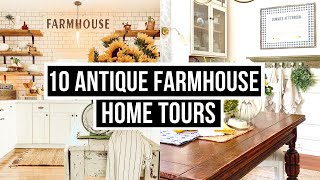 10 Antique Farmhouse Style Home Tours [upl. by Emmery336]