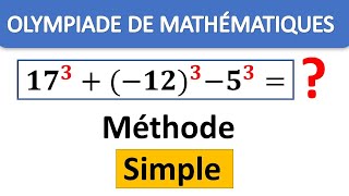 Olympiades de Mathématique Question 2023  Simple à Résoudre avec Simple astuce 💯 [upl. by Udale]