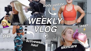 WEEKLY VLOG  BODY UPDATE  HAIR APPOINTMENT  ACTIVEWEAR HAUL  LASER  PACKAGES  Conagh Kathleen [upl. by Rivi612]