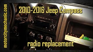 20102016 Jeep Compass radio removal [upl. by Rehpotsirk30]