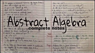 Abstract Algebra 1 unit 1 unit 2 unit 3 unit 4 sem 2 MSCMA full notes hnbgu university [upl. by Ahsyia]