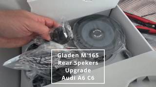 Audi A6 C6 Rear Speaker Upgrade Gladen MLine AudiA6C6 CarAudioUpgrade [upl. by Nigle]