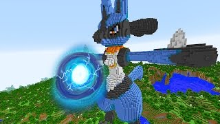 MINECRAFT VS POKEMON GO  GIGA LUCARIO VS REZENDEEVIL [upl. by Columba]