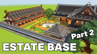 Japanese Estate Base  Minecraft Tutorial Part 2 [upl. by Andrade]