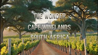 The Secret of Cape Winelands A Journey Through South Africa’s Stunning Vineyards [upl. by Lehsar]