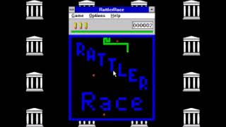 RATTLER RACE OLD RETRO CLASSIC WINDOWS COMPUTER GAME [upl. by Nawaj890]