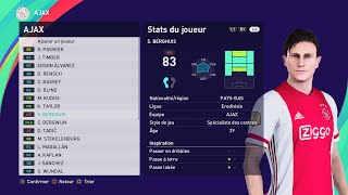 PES 2021 AJAX players  season 20222023 [upl. by Itoyj760]