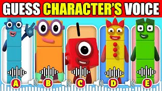 🔊 Guess The NUMBERBLOCKS Characters By Their Voice  Number Blocks Animation Quiz [upl. by Nylareg]