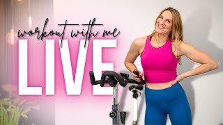 LIVE Indoor Cycling Workout  50minute Cycling Class [upl. by Lavine383]