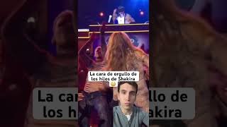 La cara de orgullo de los hijos de Shakira 😳 shakira bizarrap bzrp hijos pique [upl. by Ailgna]