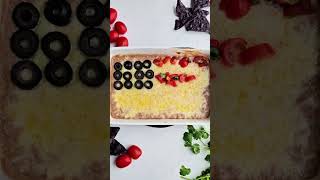 Festive 4th of July Appetizer  Cheesy Taco Dip [upl. by Lesko]