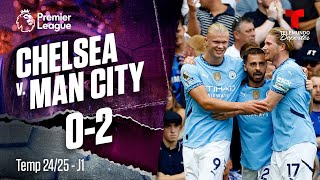 Highlights amp Goles Chelsea vs Manchester City 02  Premier League  Telemundo Deportes [upl. by Aruasi]