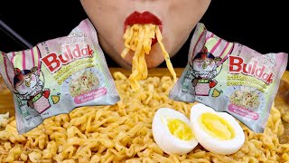 ASMR CARBONARA FIRE NOODLES EATING SOUND NO TALKING  KLE ASMR [upl. by Larred224]