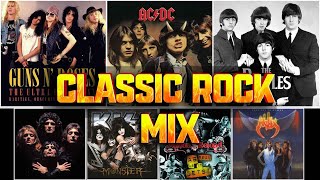 Best Classic Rock Songs 70s 80s 90s 🔥 Guns N Roses Aerosmith Bon Jovi Metallica Queen ACDC U2 [upl. by Omor]