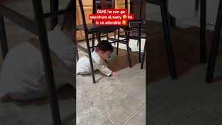 Cutest Baby Development he is crawling anywhere at home already 😍 shortsviral usa shorts fyp [upl. by Aistek]