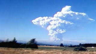 Footage of the 1980 Mount St Helens Eruption [upl. by Nosro]