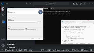 Python 3 Gooey FFMPEG Project to Build MP4 Video to MP3 GUI Desktop App Best Tkinter Alternative [upl. by Kinch]