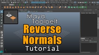 The Maya Toolbelt  Reverse Normals Maya 2023 [upl. by Natala]