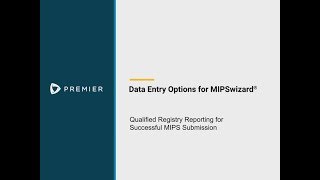 Data Entry Options for MIPSwizard [upl. by Mochun]