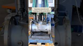 Stainless steel 8 m12 tapping at the same time [upl. by Ardyaf]