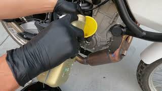 aprilia Tuareg 660 Oil Change [upl. by Feeley]