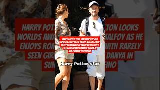 Harry Potter star Tom Felton enjoys romantic getaway with rarely seen girlfriend hogwartshouse [upl. by Fachan368]