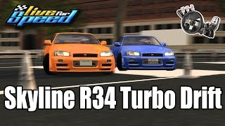 Live For Speed  Nissan Skyline R34 Turbo drift ft Dooug OSP G27 mod [upl. by Wunder20]