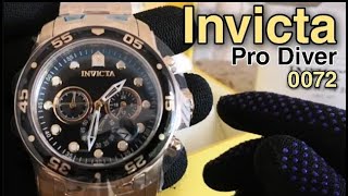 Reloj Invicta Pro Driver Modelo 0072 Dorado 18k Manilla Acero Inoxidable [upl. by Tiny]