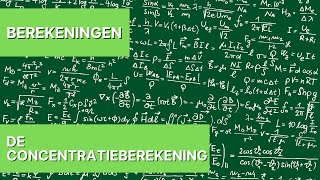 Berekening  De concentratieberekening [upl. by Magbie]