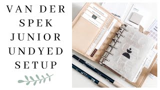 VDS UNDYED PLANNER SETUP  Junior Van der Spek Flip [upl. by Tharp513]