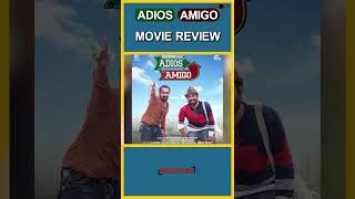 ADIOS AMIGO MOVIE REVIEW TELUGU telugumoviereviews telugu shortvideo movie netflix malayalam [upl. by Eseela848]