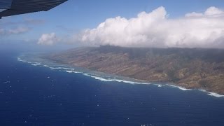 HD Eastern Molokaʻi by airplane  Cape Halawa Scenic Flight [upl. by Olotrab]