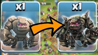 SCARY GOLEM TANK  Clash of clans  GIANTS AND GOLEM RAIDS [upl. by Lucila]