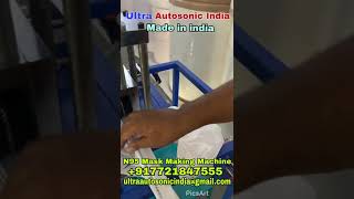 Semi Automatic N95 Mask Making Machine Made in India [upl. by Cristi228]